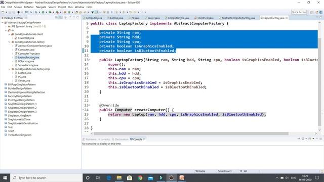 Abstract Factory Design Pattern Implementation in Java ? || Design Pattern Interview Question