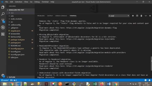 How to Install and Update to Angular 9