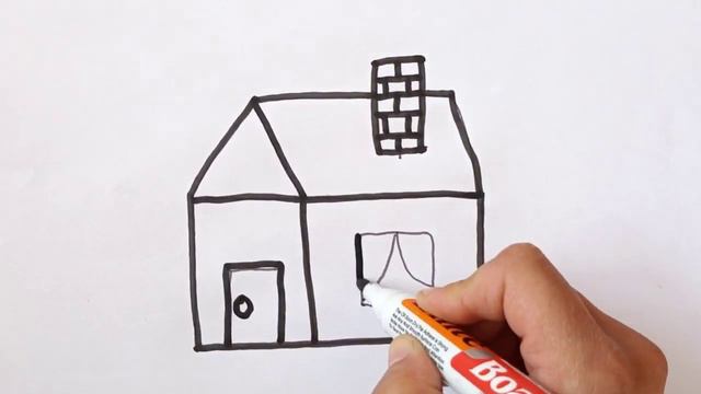drawing a house for children, балдар үчүн үй тартуу, رسم منزل للاطفال, बच्चों के लिए घर बनाना. смотреть онлайн