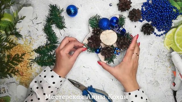 DIY?НОВОГОДНИЙ ПОДСВЕЧНИК из подручных материалов в форме звезды?Мастер класс?