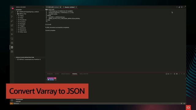 Convert PL/SQL Aggregate Types to/from JSON смотреть онлайн