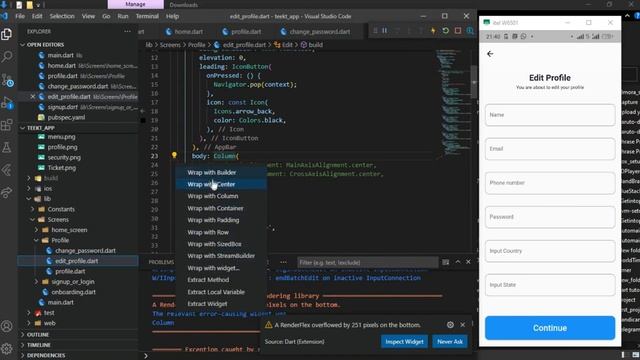 Overflow Error Solved in Flutter- Flutter tutorial 2022