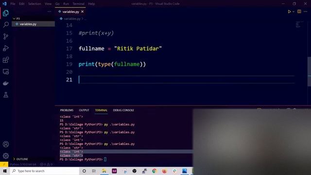 Python #4 - Variables