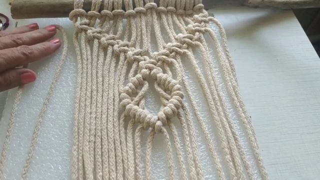 Макраме. МК. КАК Рассчитать длину шнура для узора  "витая цепочка"