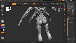 ZBrush to Photoshop Timelapse - 'Alien Brute' Concept