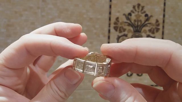 Мужской перстень "Цезарь" из золота с бриллиантами смотреть онлайн