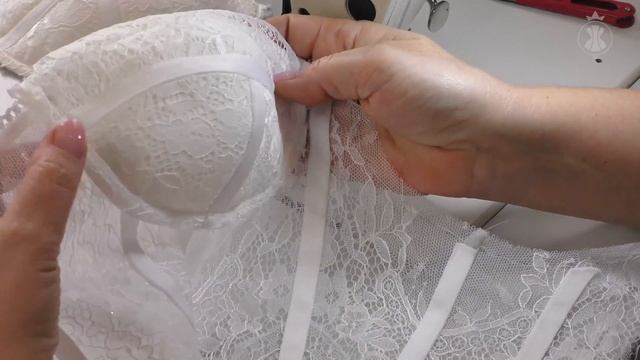 Соединение Чашек с Корсетом | Как сшить Корсет Бюстье? Часть 11 смотреть онлайн