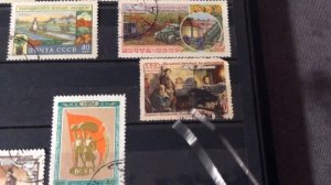 ФИЛАТЕЛИЯ: Набор марок СССР 1953-54 годов. Открытка с Беларуси.
(АФ) офсет и виды плоской печати.