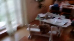 Девочки моют пол