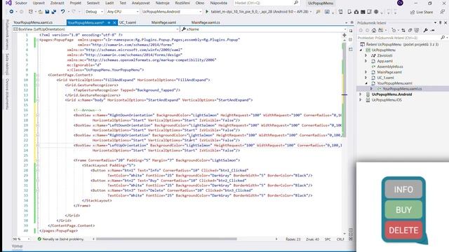 Xamarin - Popup menu from your app (dynamic display) смотреть онлайн
