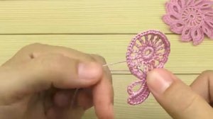 Простой ЦВЕТОК крючком МАСТЕР-КЛАСС вязание для начинающих how to crochet a flower for beginners