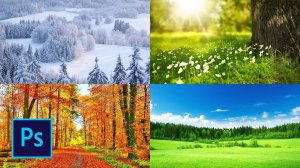 Как соединить несколько картинок в одну в фотошопе