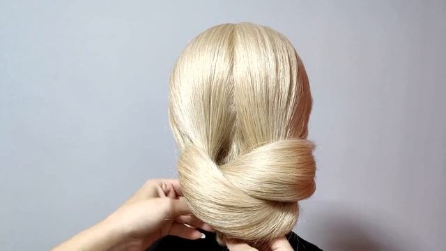 ОБЪЕМНЫЙ ПУЧОК. ЛЕГКИЙ СПОСОБ СДЕЛАТЬ САМОЙ СЕБЕ. VOLUME BUN. AN EASY WAY TO DO IT YOURSELF. смотреть онлайн