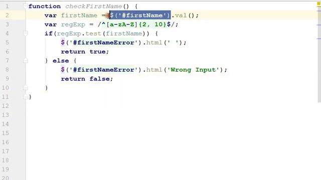 Regular Expressions in  Javascript