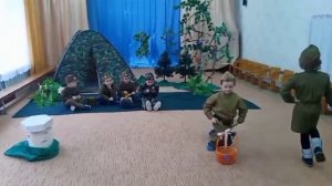 Сюжетный танец военной тематики "Смуглянка"/Детский сад "Дюймовочка"/Дзержинское, февраль 2023 г.