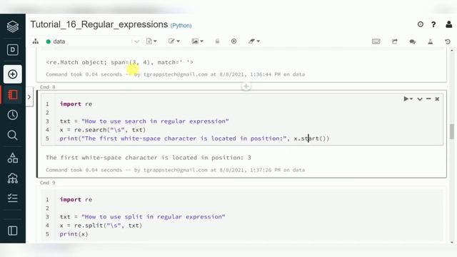 Python For Data Engineering 11 : Python Regular Expressions