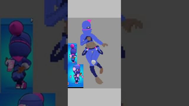 ⭐ TARA BRAWL STARS ⭐ pixel art ⭐ speedpaint ⭐