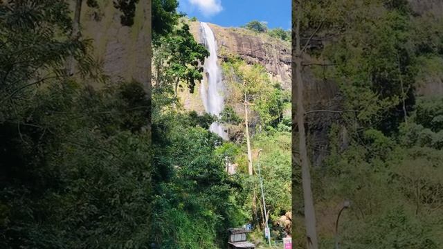 Diyaluma waterfall in Sri Lanka