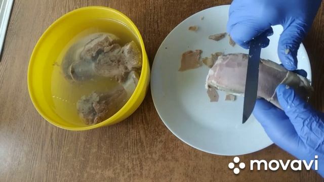 Маринованный свиной язык! Неимоверно вкусно . Съедается всегда первым!