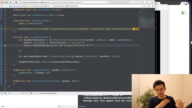 Практическое применение фреймворка Combine в UIKit и SwiftUI смотреть онлайн