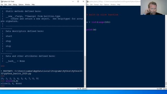 Python Basics Tutorial Built in Slice Function