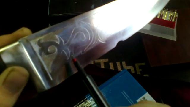 гравировка на металле.гравируем на кухонном ноже. смотреть онлайн