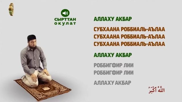 БАГЫМДАТ НАМАЗЫ ⭕ЭРКЕКТЕР УЧУН / 3-Видео сабак / Намаз окууну уйронуу смотреть онлайн