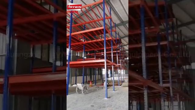 3 leves Mezzanine Floor Warehouse Storage System from China