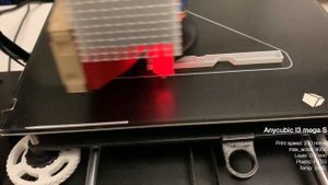 Anycubic i3 mega S maximum print speed test with Klipper