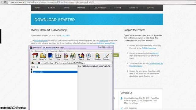 005 Скачиваем основу интернет магазина Opencart 1 5 6 смотреть онлайн