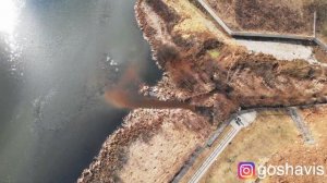 Видное. Набережная реки Купелинка.  Mavic Air