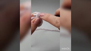 Бантик из плюшевой пряжи