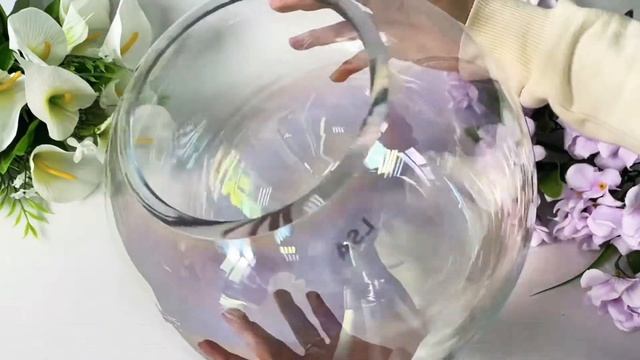 Ваза круглая LSA International Pearl 24 см смотреть онлайн