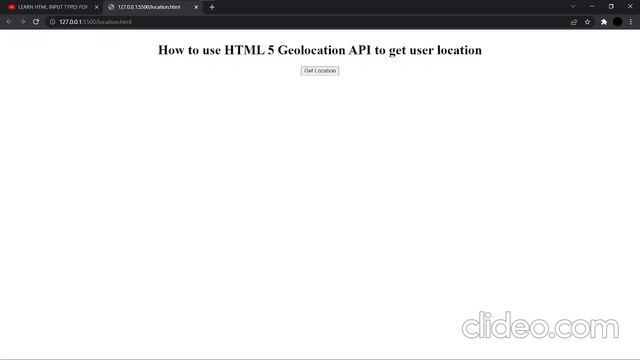 How To use Geolocation API in a Web-Page using HTML, CSS and JavaScript #geolocation #html #css #js