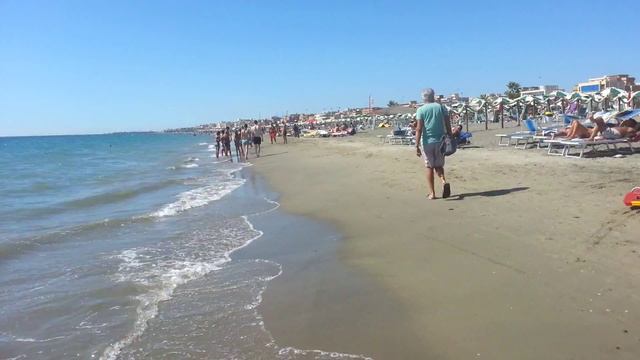 Италия, пляж Лидо ди остия. Рим. Roma, Italia  Lido Di Ostia