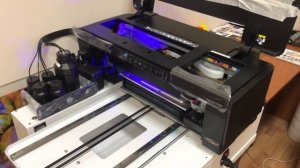 Планшетный УФ принтер А3+P400UV Base печать картинки на планшете