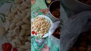 Как быстро очистить  миндаль.