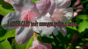 В МОЕМ САДУ поёт мелодия добра и мира*
