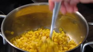 Кукурузный крем-суп.