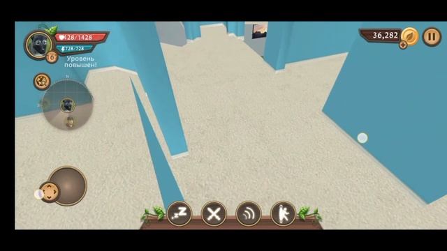 Как попасть на второй этаж дома в игре DogSim смотреть онлайн