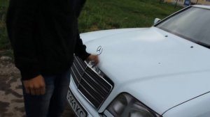 обзор тест драйв Мерседес , дизель , белый мерин, Mercedes - benz w124 , 250D , OM 605