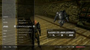 Skyrim (mods) - Crom - Spotlight On: Blackened Steel Armor and Weapon Set