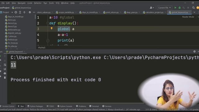 Global keyword in Python | Modify a Global Variable | Python Tutorials for Beginners #lec79