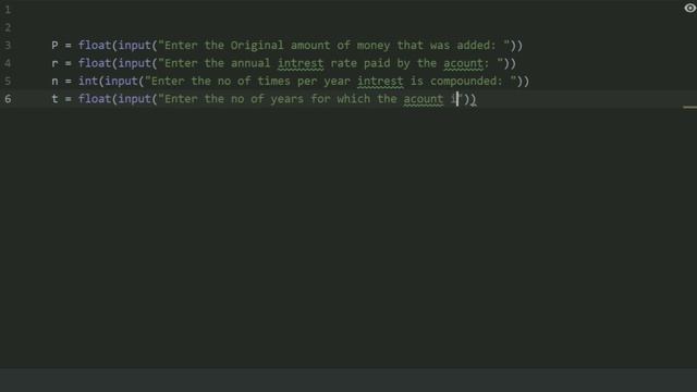 Starting Out With Python Chapter 2 Exercise Program 14    Python Program To Find Compound Interest