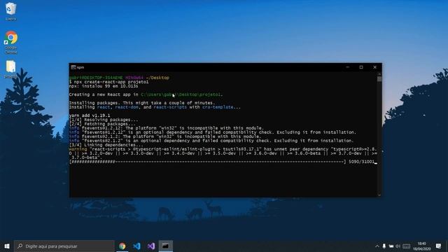 Criando um projeto React смотреть онлайн