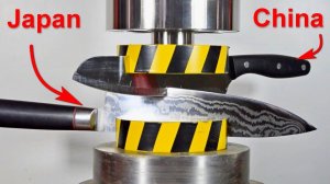 HYDRAULIC PRESS VS KNIVES OF DIFFERENT COSTS