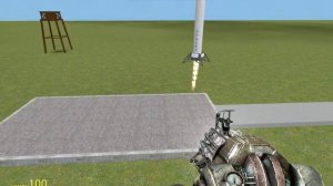 Garry's mod SpaceX Grasshopper rocket fire test