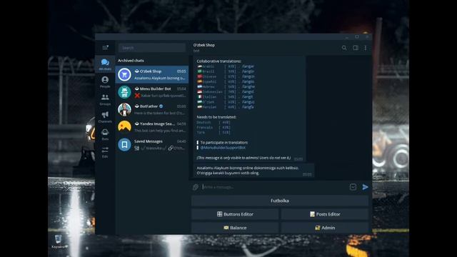 Telegram bot l Kodsiz knopkali bot yaratish va pul ishlash смотреть онлайн