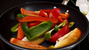 Как вкусно приготовить перец на сковороде?! Боже как вкусно и невероятно просто в приготовлении.