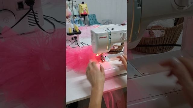 идеальная сборка для рюши из фатина #урокишитья #шьюсама #платьеназаказ #нарядноеплатье